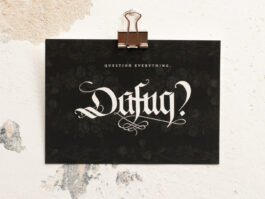 Dafuq? [Black & White] | Postkarte DIN A6