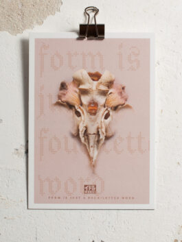 Form is just a Four-Letter Word | Postkarte Medium