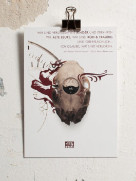 Roh und Traurig | Postkarte Medium