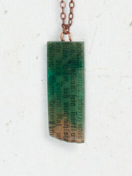 Antike Buchseite Anhänger