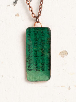 Antike Buchseite Anhänger