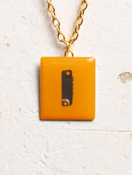 Orange Minimalist IT Anhänger