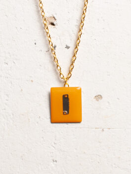 Orange Minimalist IT Anhänger