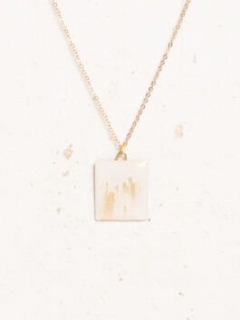 White & Golddust Upcycling Anhänger