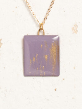 Violett  & Golddust Upcycling Anhänger