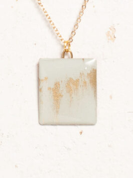 Pale Blue & Golddust Upcycling Anhänger