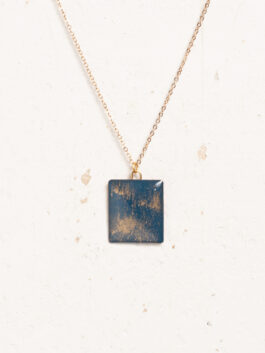 Dark Blue & Golddust Upcycling Anhänger
