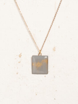Blue Gray & Golddust Upcycling Anhänger