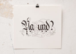 „Na Und?“ Handgeschriebene Kalligrafie