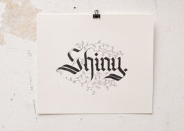 „Shiny“ Handgeschriebene Kalligrafie