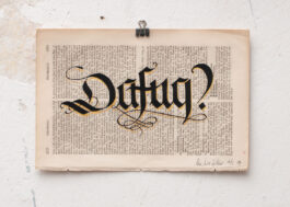 „Dafuq?“ Siebdruck Schwarz & Gold