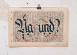 „Na Und?“ Siebdruck Graugrün & Kupfer