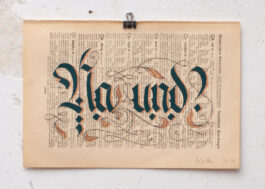 „Na Und?“ Siebdruck Graugrün & Kupfer
