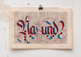 „Na Und?“ Siebdruck Rot & Blau