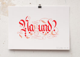 „Na Und?“ Siebdruck Rot & Kupfer