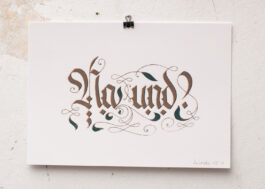 „Na Und?“ Siebdruck Kupfer & Graugrün