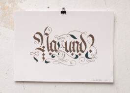 „Na Und?“ Siebdruck Kupfer & Graugrün